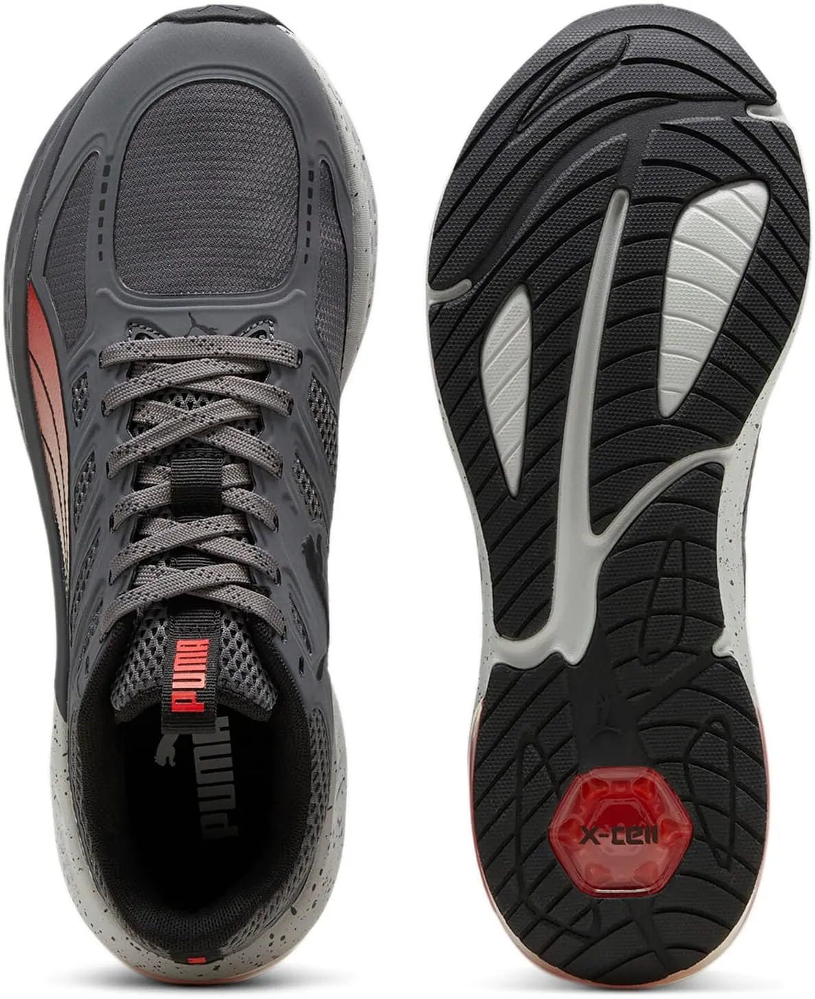 Puma Mens X-Cell Lightspeed Running Sneakers Shoes - Grey
