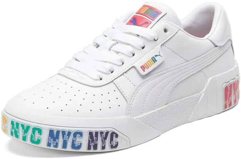 Puma Womens Cali Bold NYC Platform Sneakers Shoes Casual - White