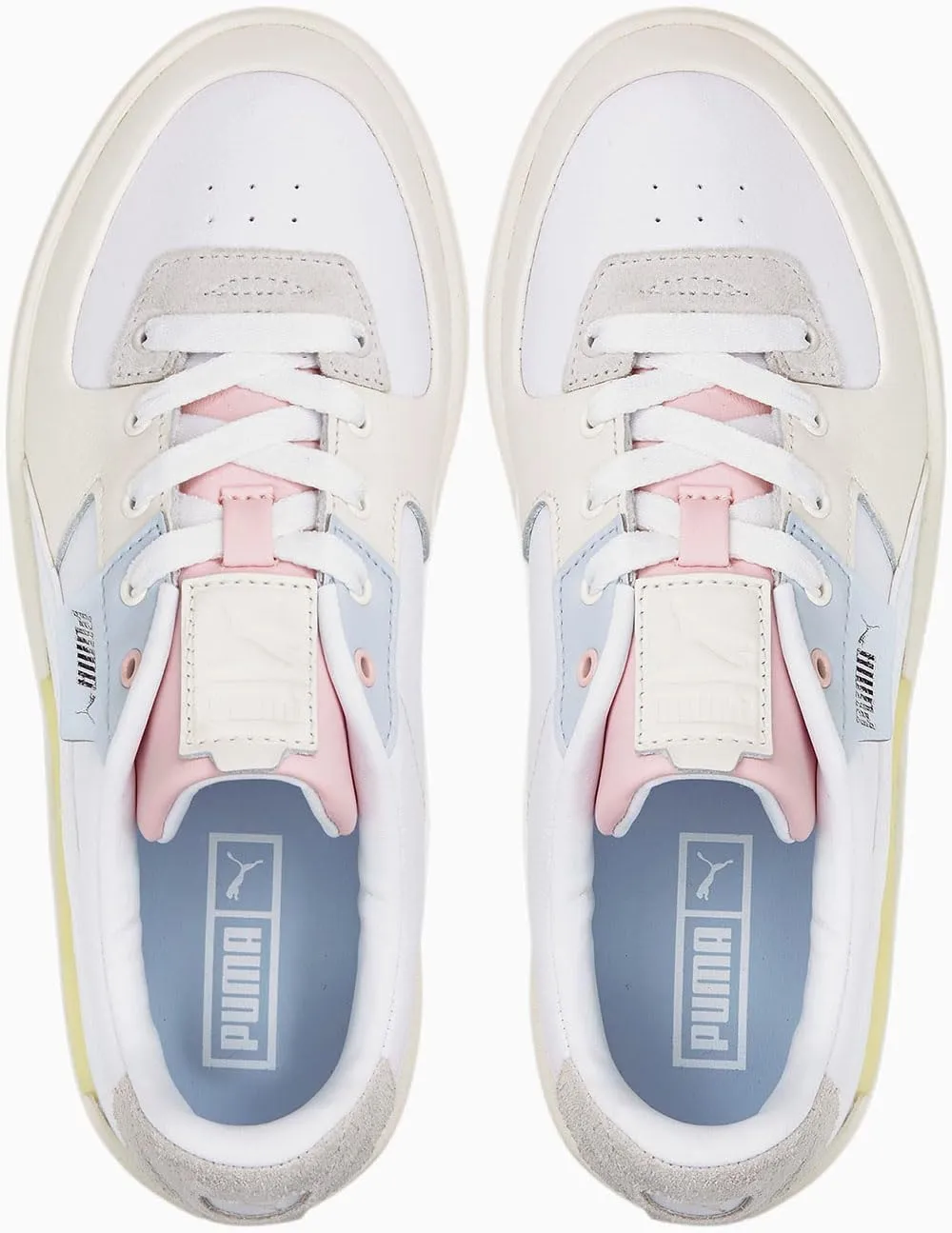 PUMA Womens Cali Dream Platform Sneakers Shoes Casual - Black, White