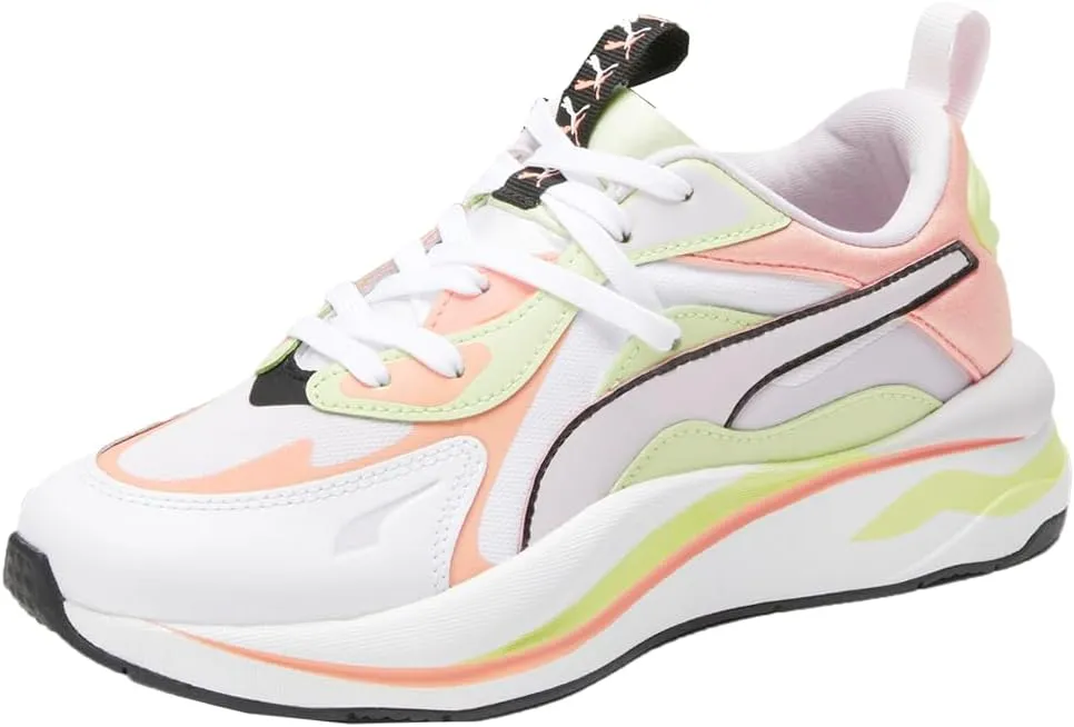 Puma Womens Rs-Curve Lace Up Sneakers Shoes Casual - Multi, White