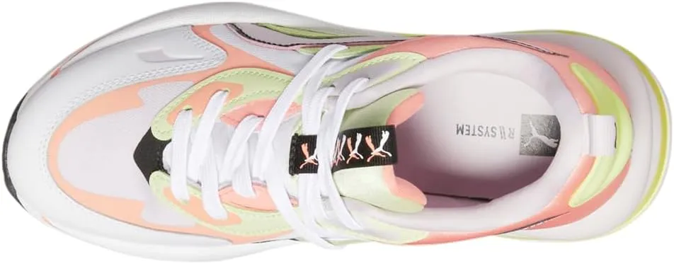 Puma Womens Rs-Curve Lace Up Sneakers Shoes Casual - Multi, White