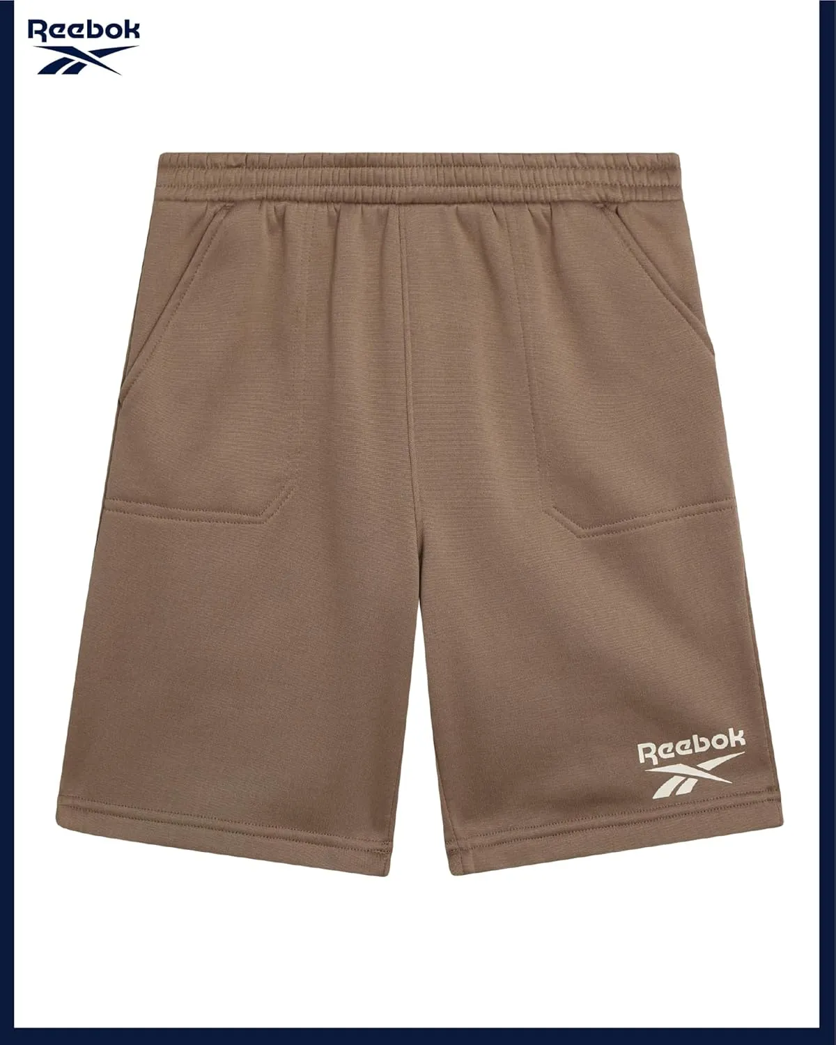 Reebok Boys Athletic Shorts - 2 Pack Active Performance French Terry Sweat Shorts for Basketball, Gym, Running (Sizes: 8-20)
