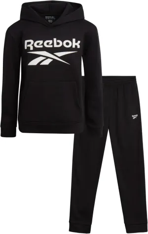 Reebok Boys' Tracksuit - 2 Piece Fleece Pullover Hoodie and Athletic Jogger Sweatpants for Boys (Sizes: 8-14)