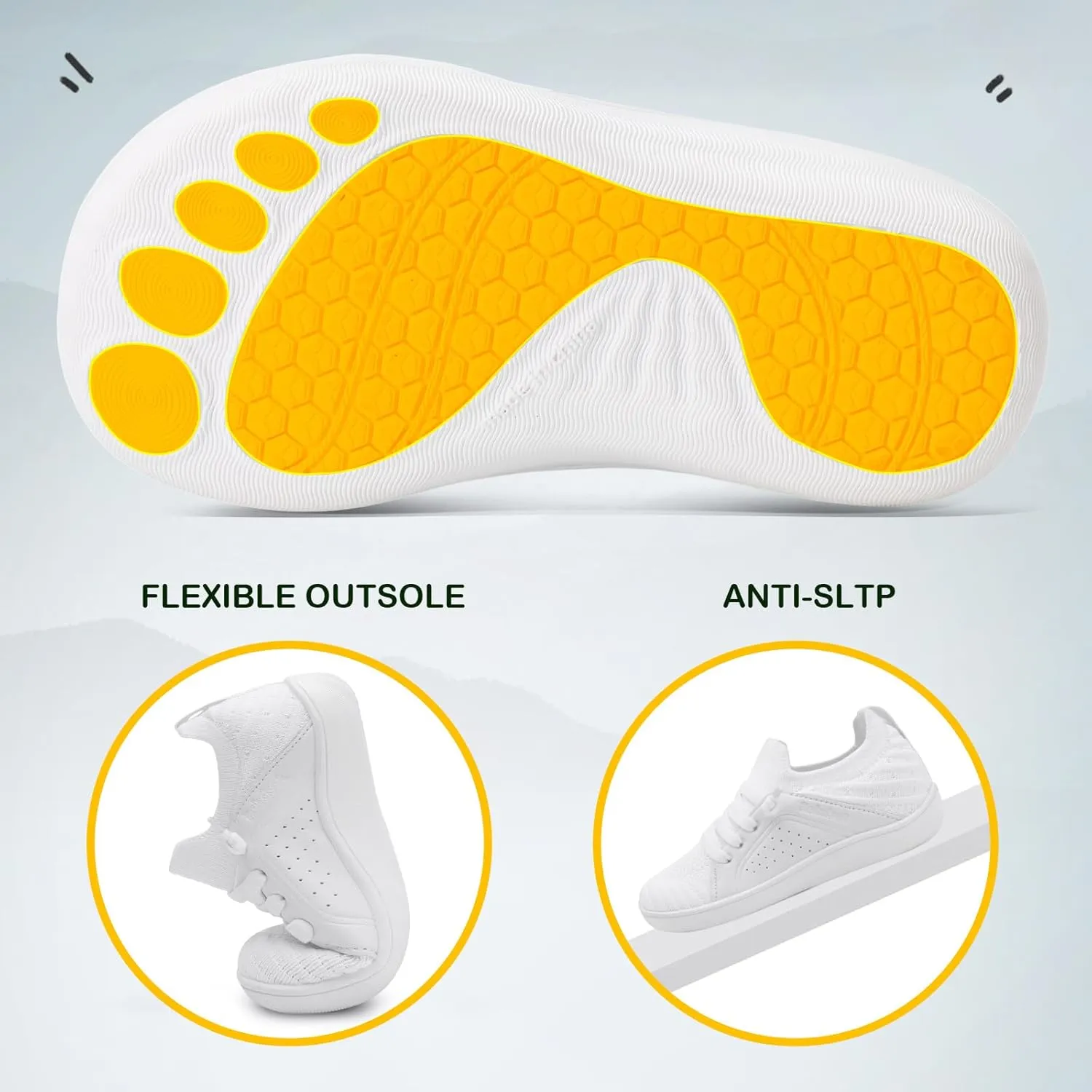 relxfeet Toddler Shoes Boys Girls Wide Barefoot Slip On Walking Tennis Sneakers