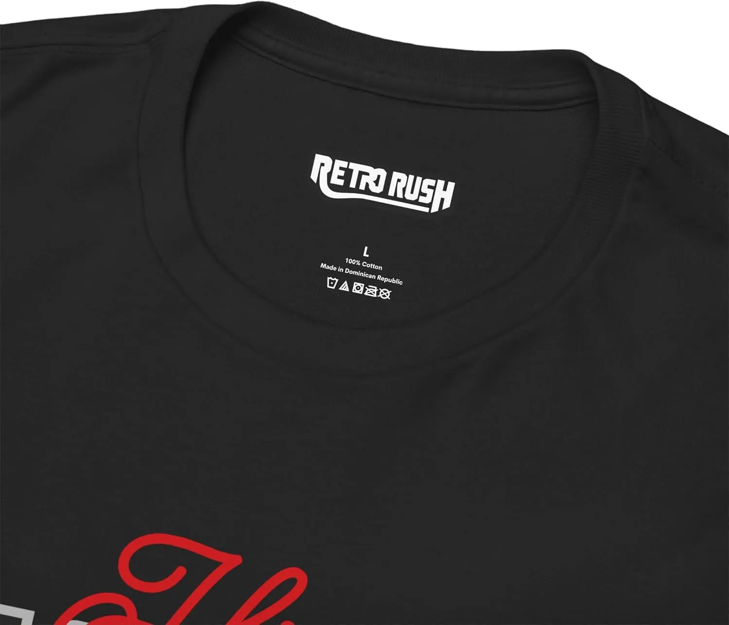 RetroRush Graphic Tee Retro Pop Culture Unisex Sneaker Shirt Hope Angel WC Black