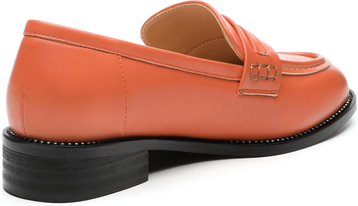 ROSERWISH Loafers for Women Comfort Chunky Low Heel Shoes Casual Slip On Penny Loafers Bussiness Fashion Work Shoes Ladies Dress Shoes