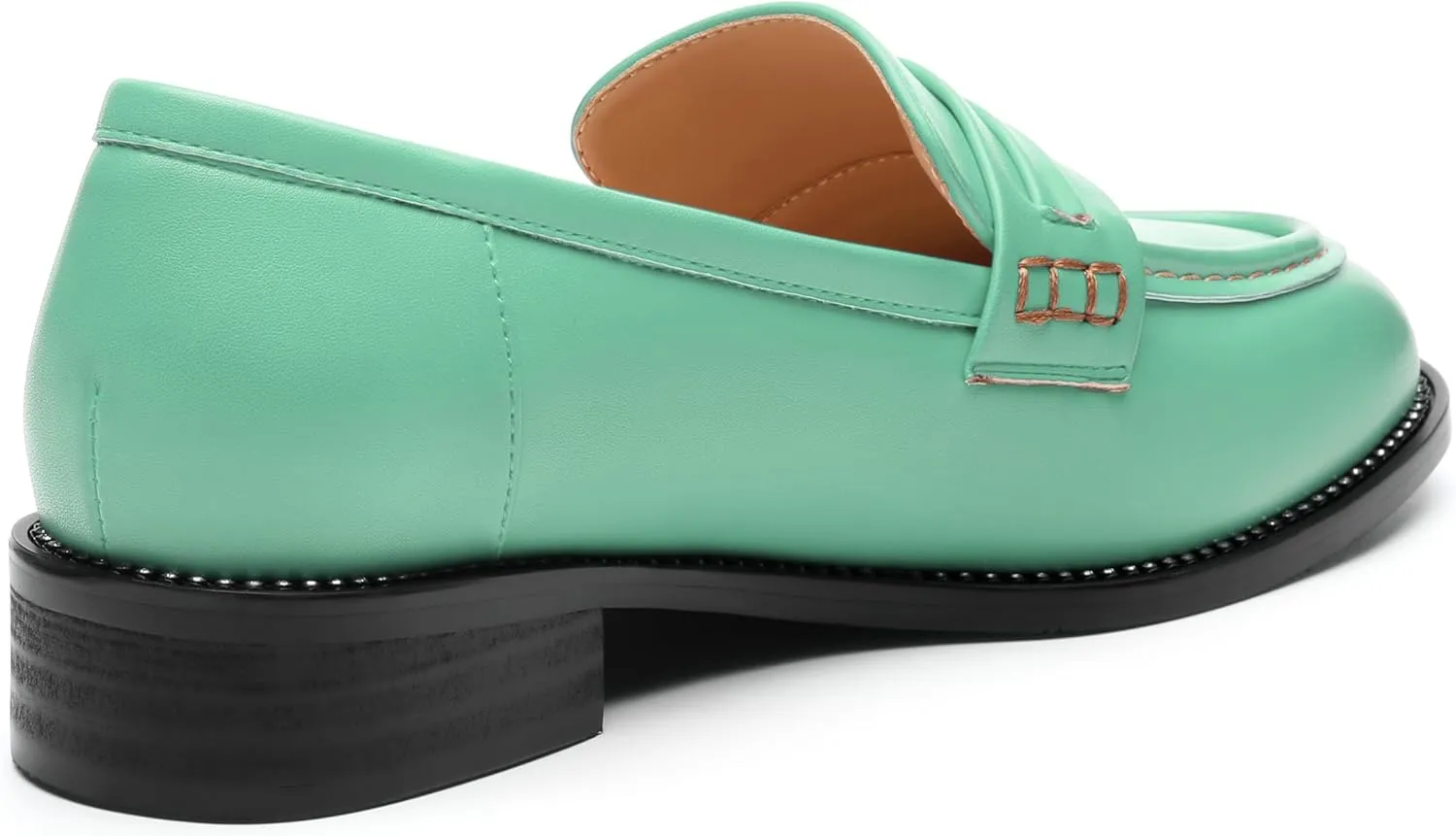 ROSERWISH Loafers for Women Comfort Chunky Low Heel Shoes Casual Slip On Penny Loafers Bussiness Fashion Work Shoes Ladies Dress Shoes
