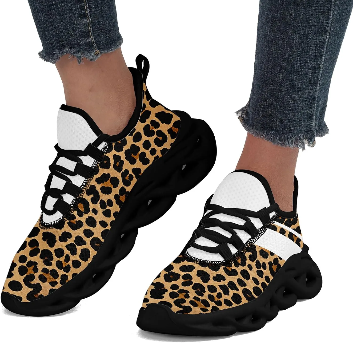 Running Shoes Athletic Sneakers Breathable Gym Trainers Lightweight Cushion Sports Walking Shoes