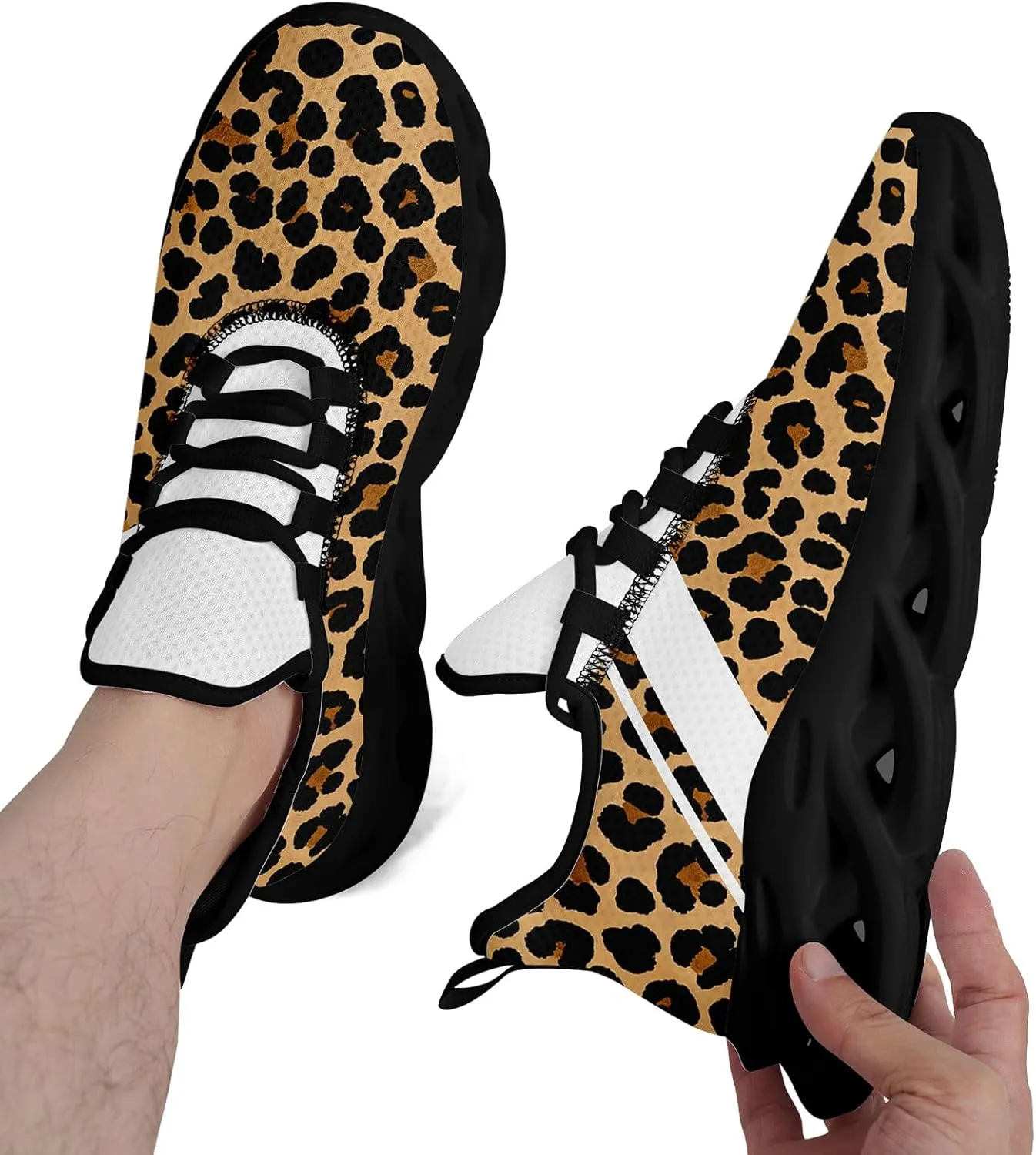 Running Shoes Athletic Sneakers Breathable Gym Trainers Lightweight Cushion Sports Walking Shoes