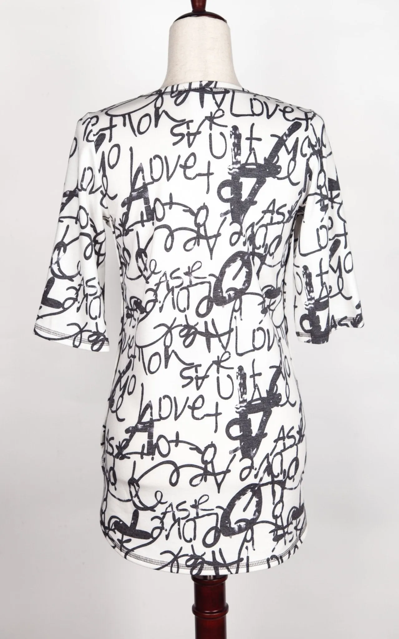 Script Tunic Top