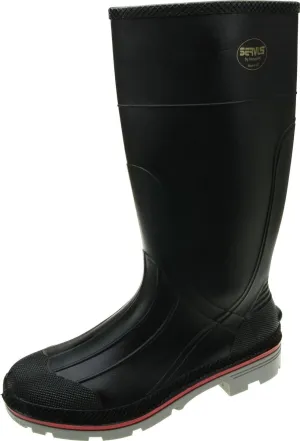 Servus XTP 15" PVC Chemical-Resistant Soft Toe Men's Work Boots, Black, Red & Grey (75108)