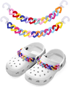 Shoe Chain Charm,Flower Shoe Charms For Croc Clog Sandals,Bling Daisy Shoe Chains For Women
