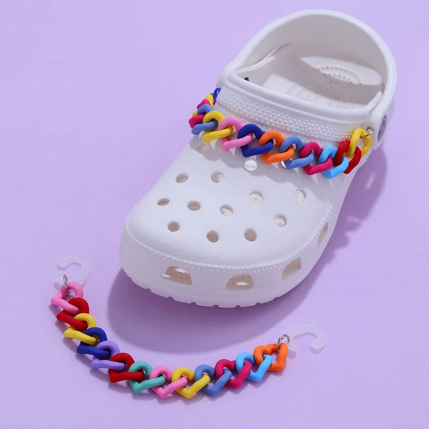 Shoe Chain Charm,Flower Shoe Charms For Croc Clog Sandals,Bling Daisy Shoe Chains For Women