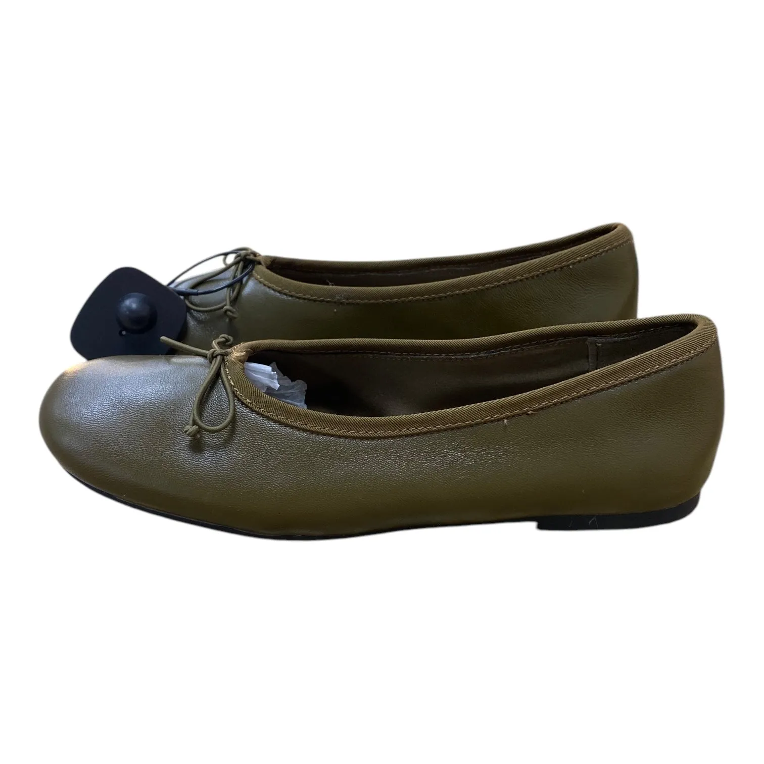 Shoes Flats By Zara In Green, Size:8