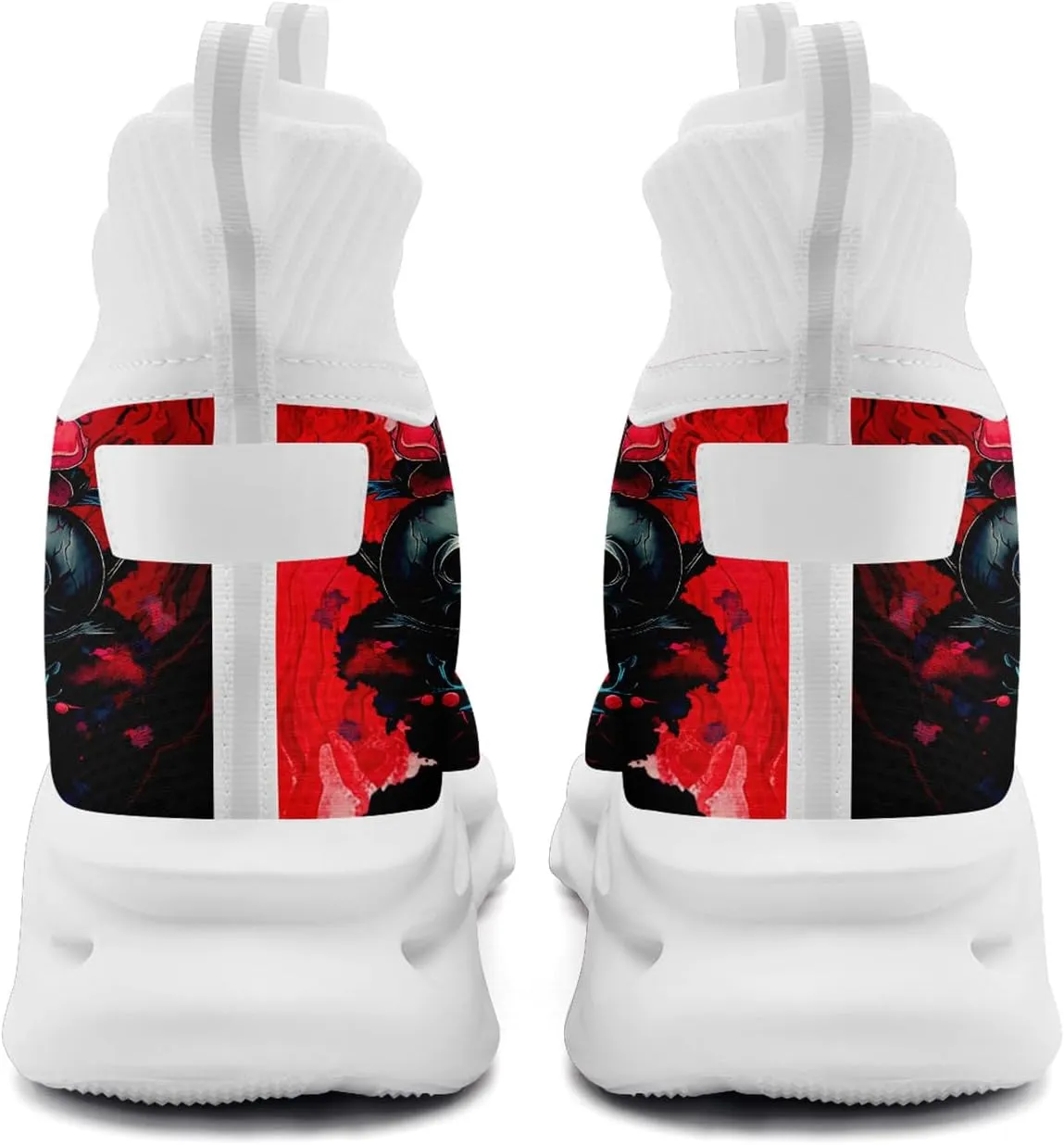 Skull Running Shoes for Men Women Fashion Sneakers Lightweight Breathable Athletic Trainer Walking Tennis Shoes