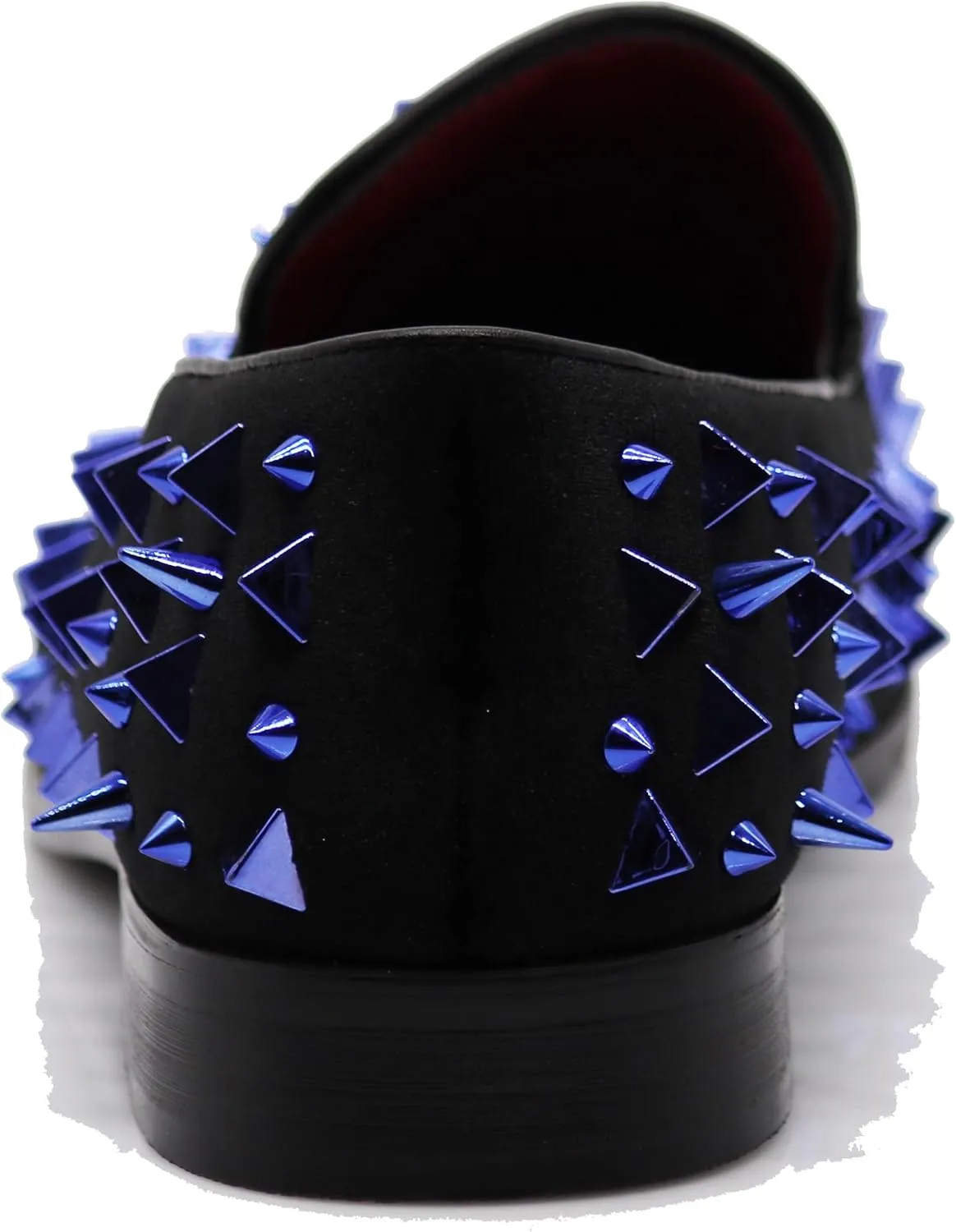 SPK09 Men's Vintage Spike Dress Loafers Slip On Fashion Shoes Classic Tuxedo Dress Shoes