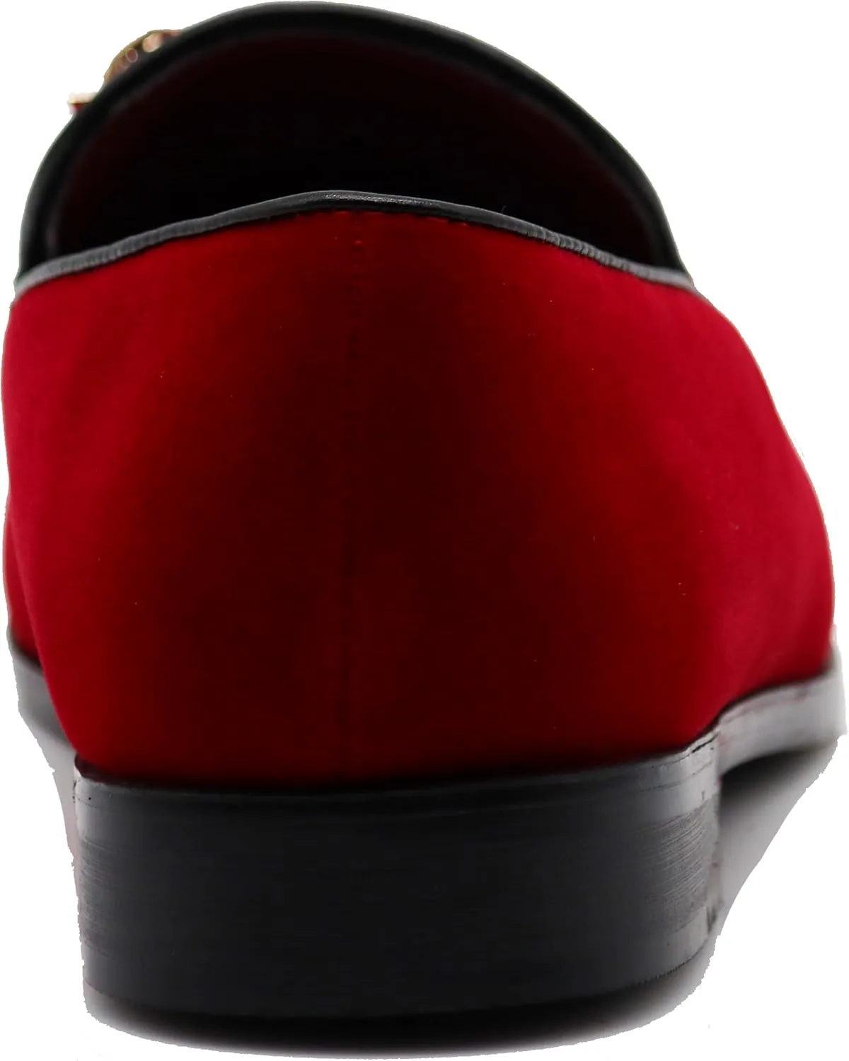 SPK23 Men's Vintage Bow Tie Velvet Dress Loafers Slip On Fashion Shoes Classic Tuxedo Formal Shoes