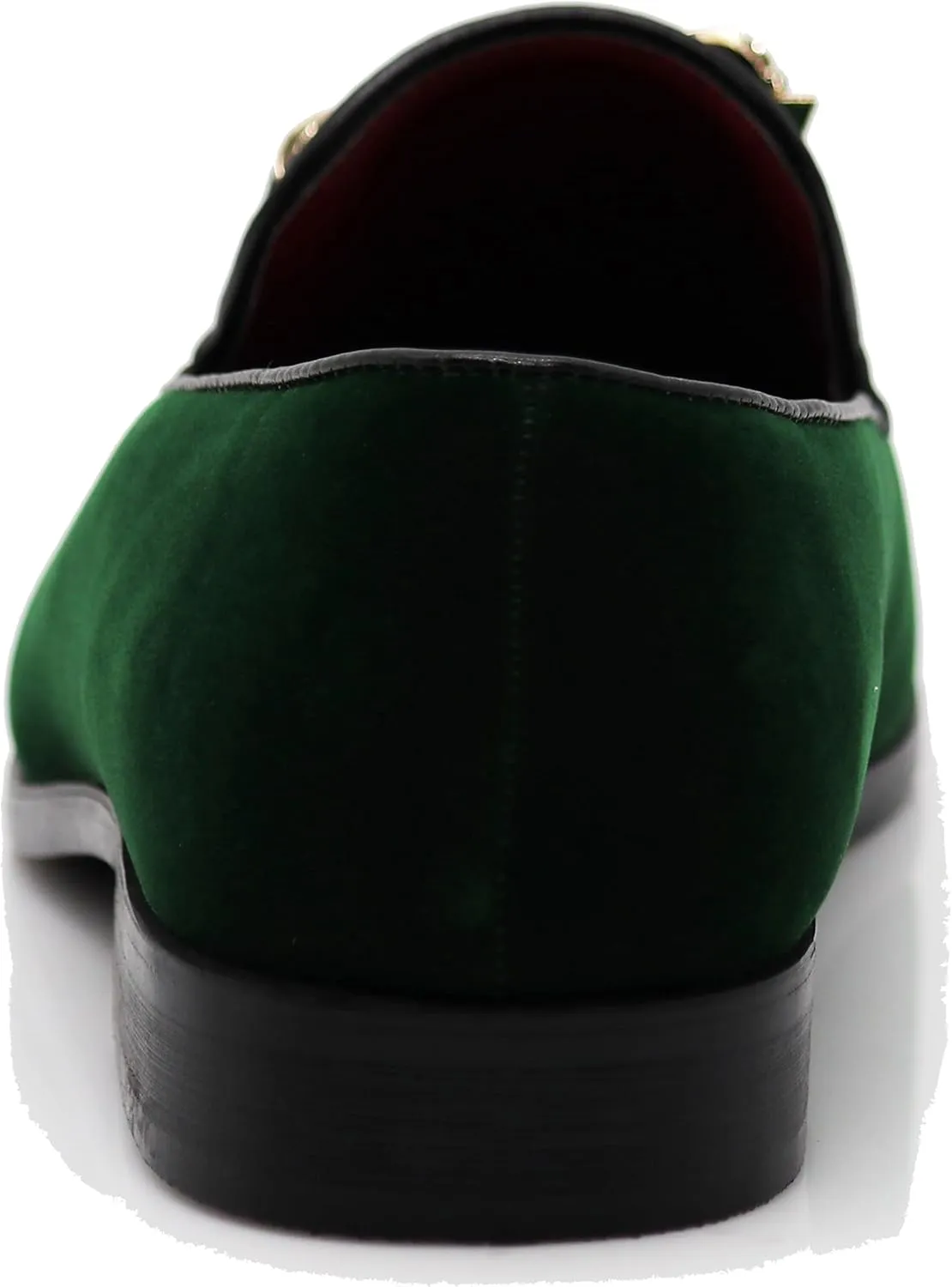 SPK23 Men's Vintage Bow Tie Velvet Dress Loafers Slip On Fashion Shoes Classic Tuxedo Formal Shoes