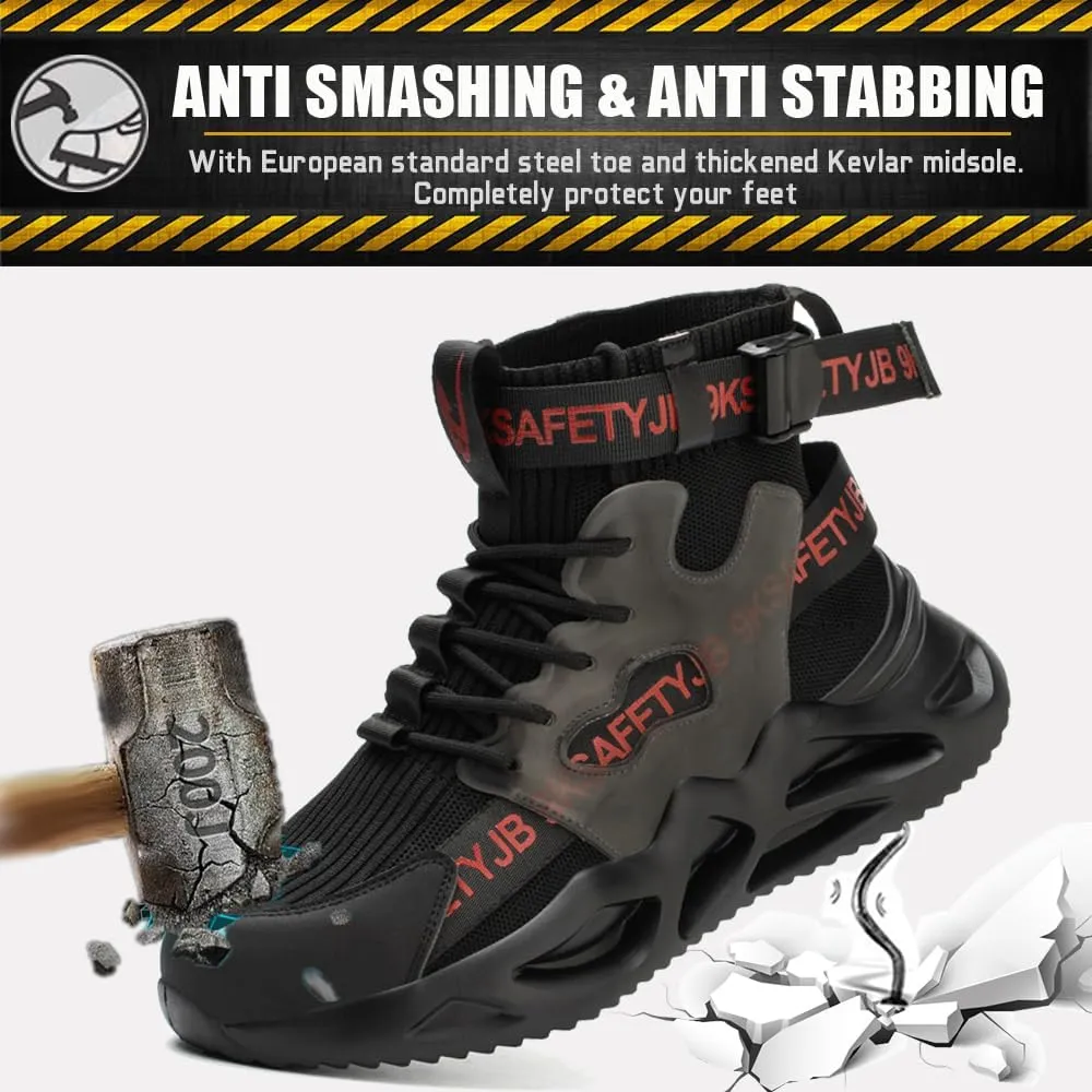 Steel Toe Shoes for Men Women Comfortable Fashion Safety Boots Lightweight Industrial & Construction Work Shoes