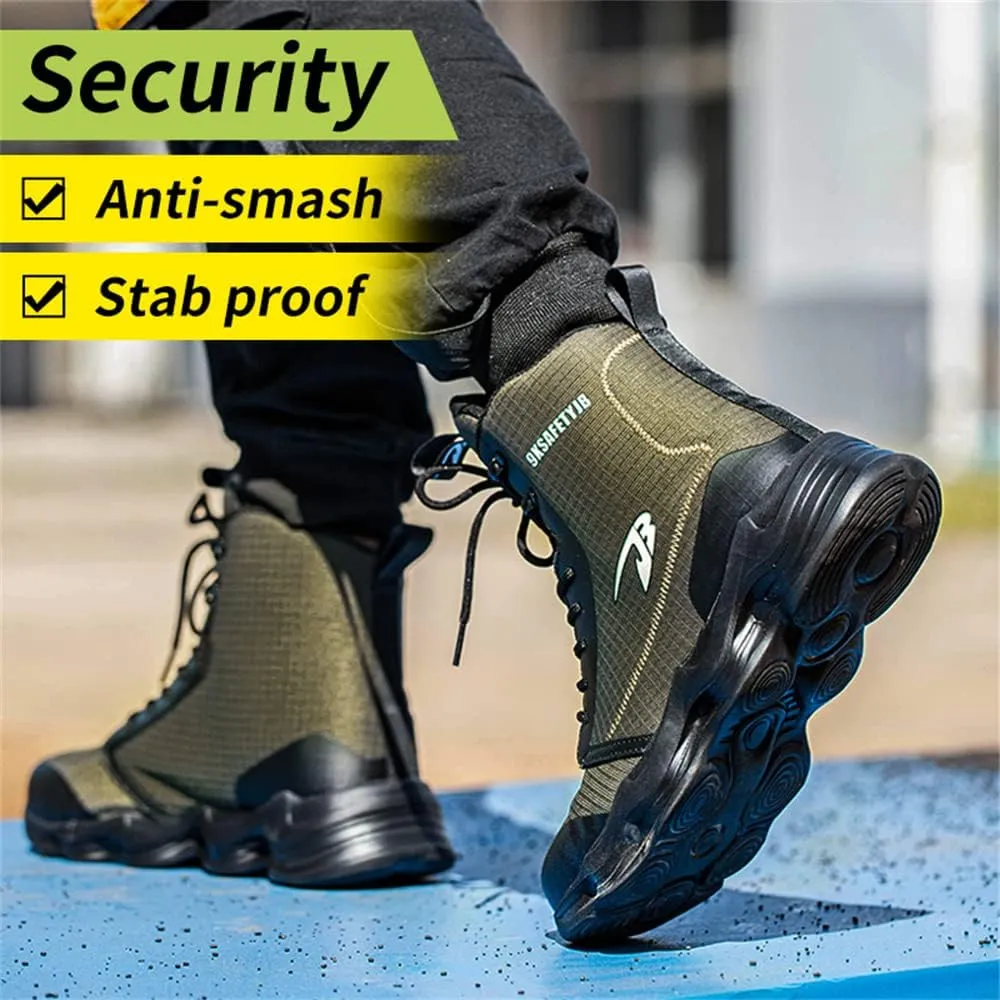 Steel Toe Shoes for Men Women Comfortable Fashion Safety Boots Lightweight Industrial & Construction Work Shoes