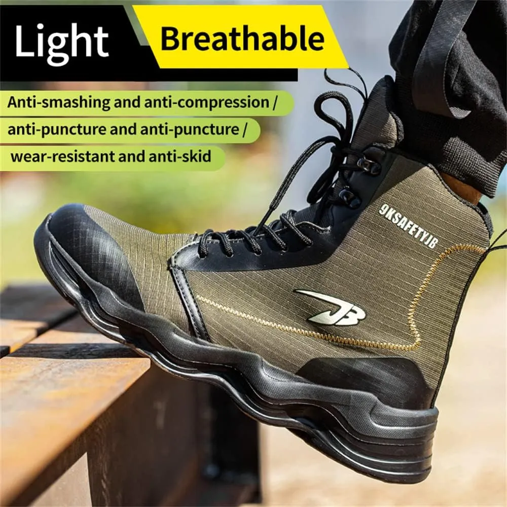 Steel Toe Shoes for Men Women Comfortable Fashion Safety Boots Lightweight Industrial & Construction Work Shoes