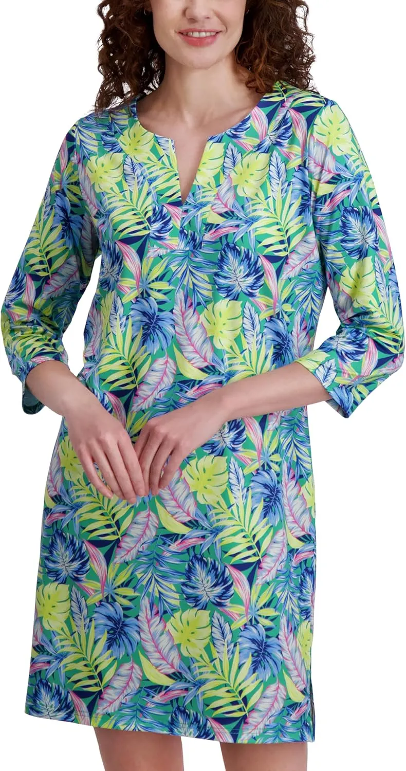 Stella Parker Women's UPF Summer Casual Travel Outfit, Resort Wear Sundress, Cover-up, Vacation Dress