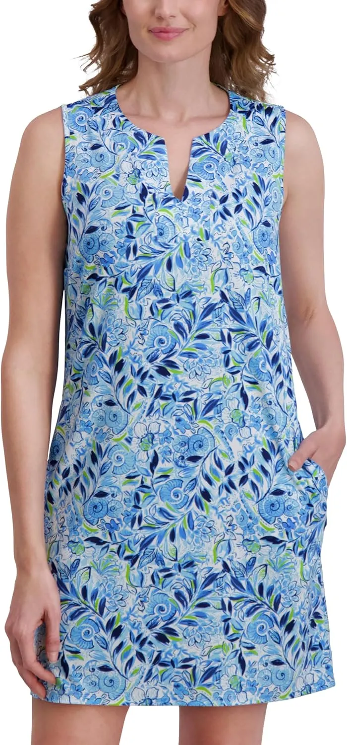 Stella Parker Women's UPF Summer Casual Travel Outfit, Resort Wear Sundress, Cover-up, Vacation Dress