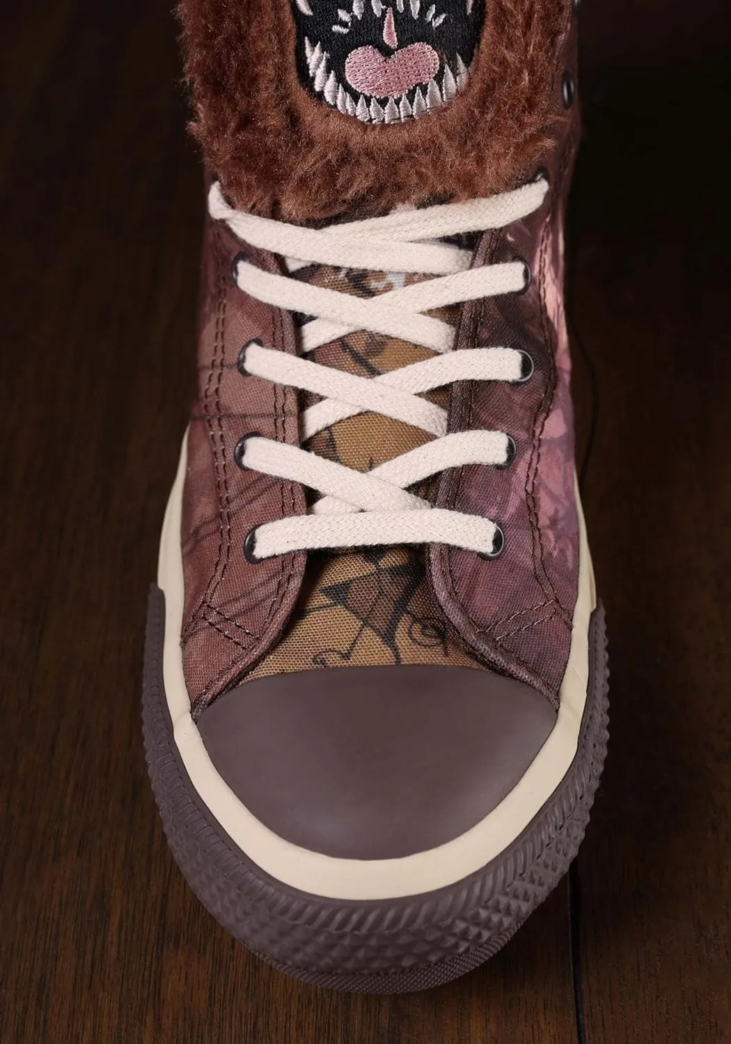 The Dark Crystal Skeksis Adult High Top Sneakers | Officially Licensed Dark Crystal Shoes, Embroidered Details