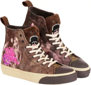 The Dark Crystal Skeksis Adult High Top Sneakers | Officially Licensed Dark Crystal Shoes, Embroidered Details