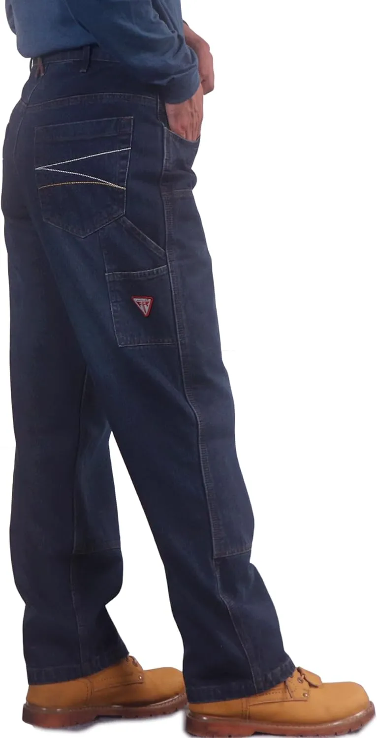 TICOMELA FR Pants for Men Flame Resistant Carpenter 100% Cotton Pre-Washed Fire Retardant Jeans