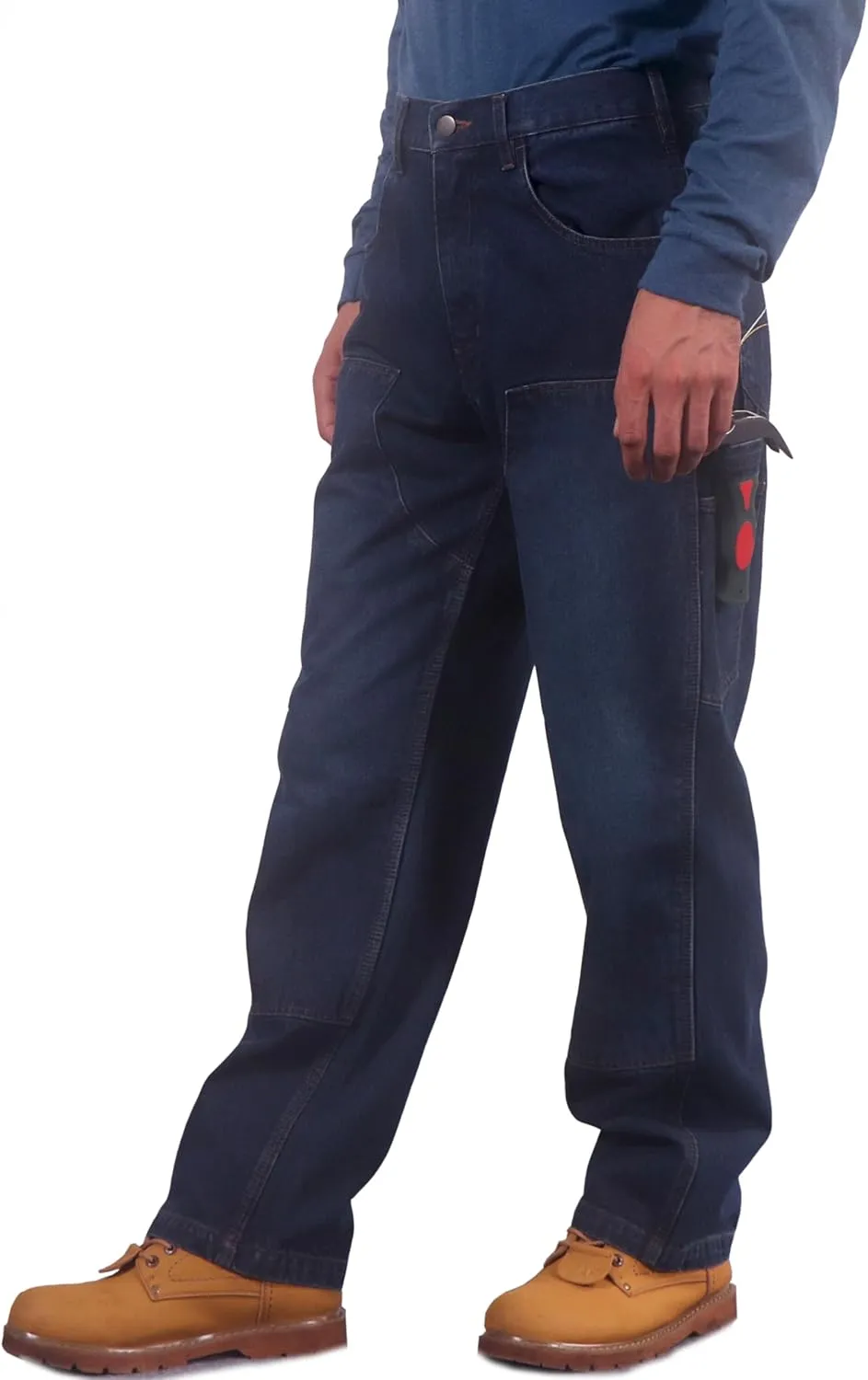 TICOMELA FR Pants for Men Flame Resistant Carpenter 100% Cotton Pre-Washed Fire Retardant Jeans
