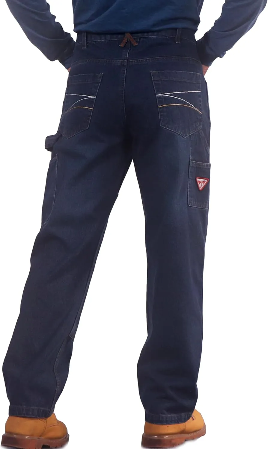 TICOMELA FR Pants for Men Flame Resistant Carpenter 100% Cotton Pre-Washed Fire Retardant Jeans