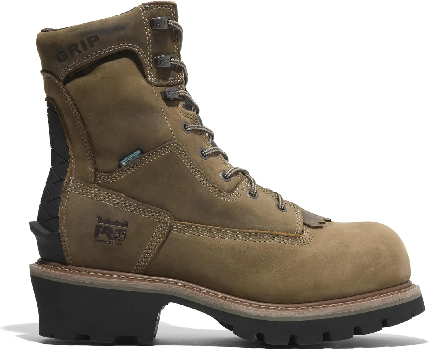 Timberland PRO Men's Evergreen 8 Inch Composite Safety Toe Insulated Waterproof Industrial Logger Work Boot