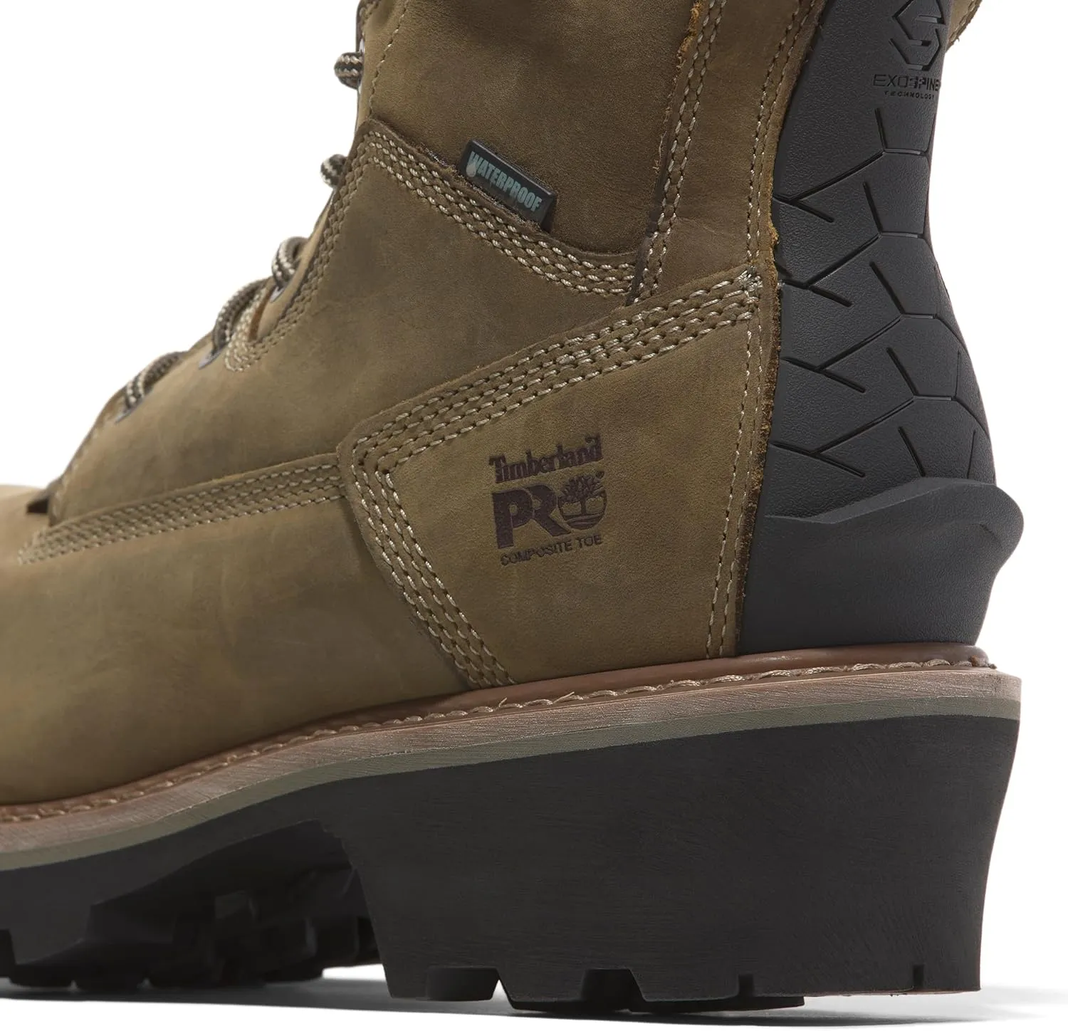 Timberland PRO Men's Evergreen 8 Inch Composite Safety Toe Insulated Waterproof Industrial Logger Work Boot