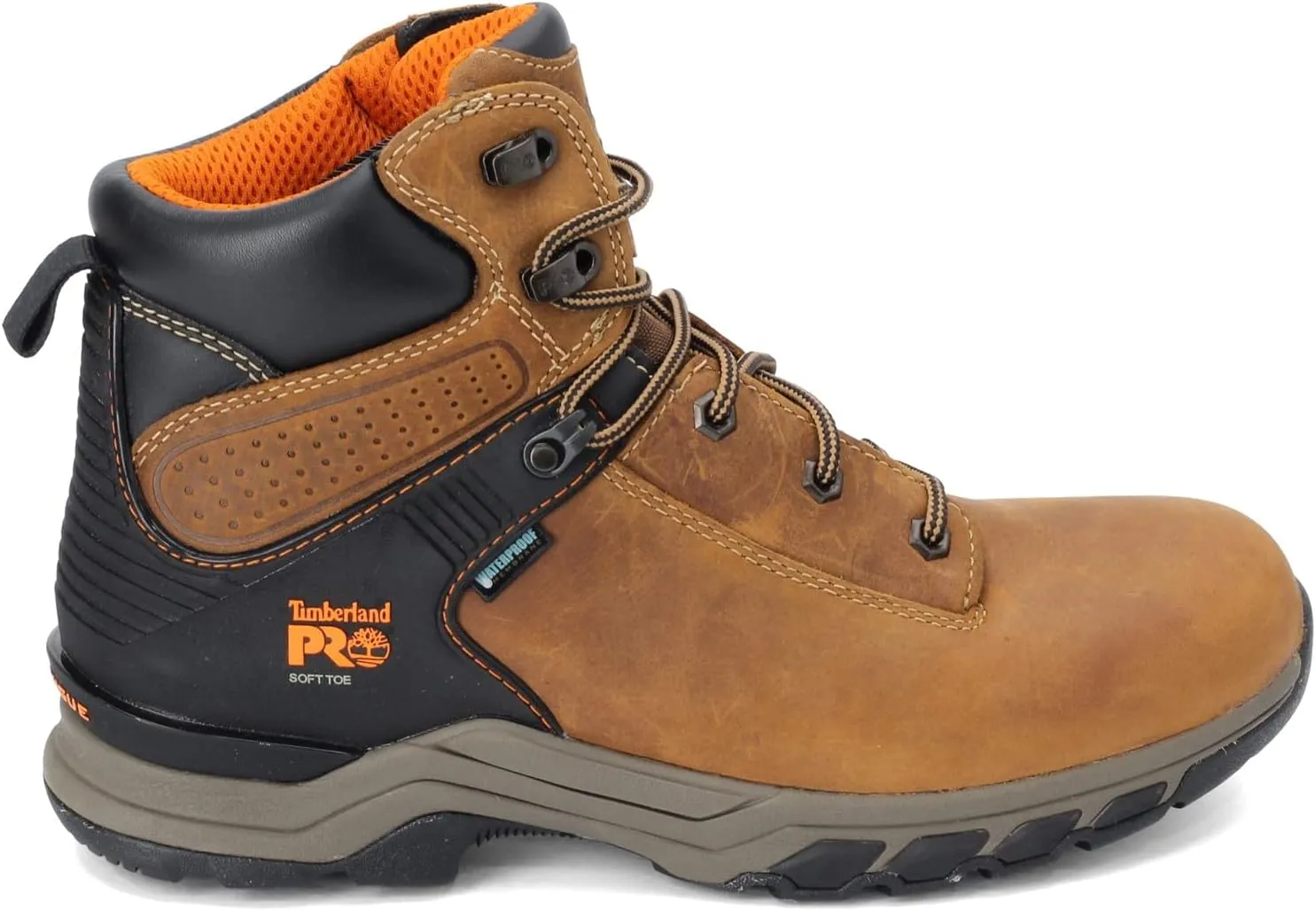 Timberland PRO Men's Hypercharge 6 Inch Soft Toe Waterproof Industrial Work Boot