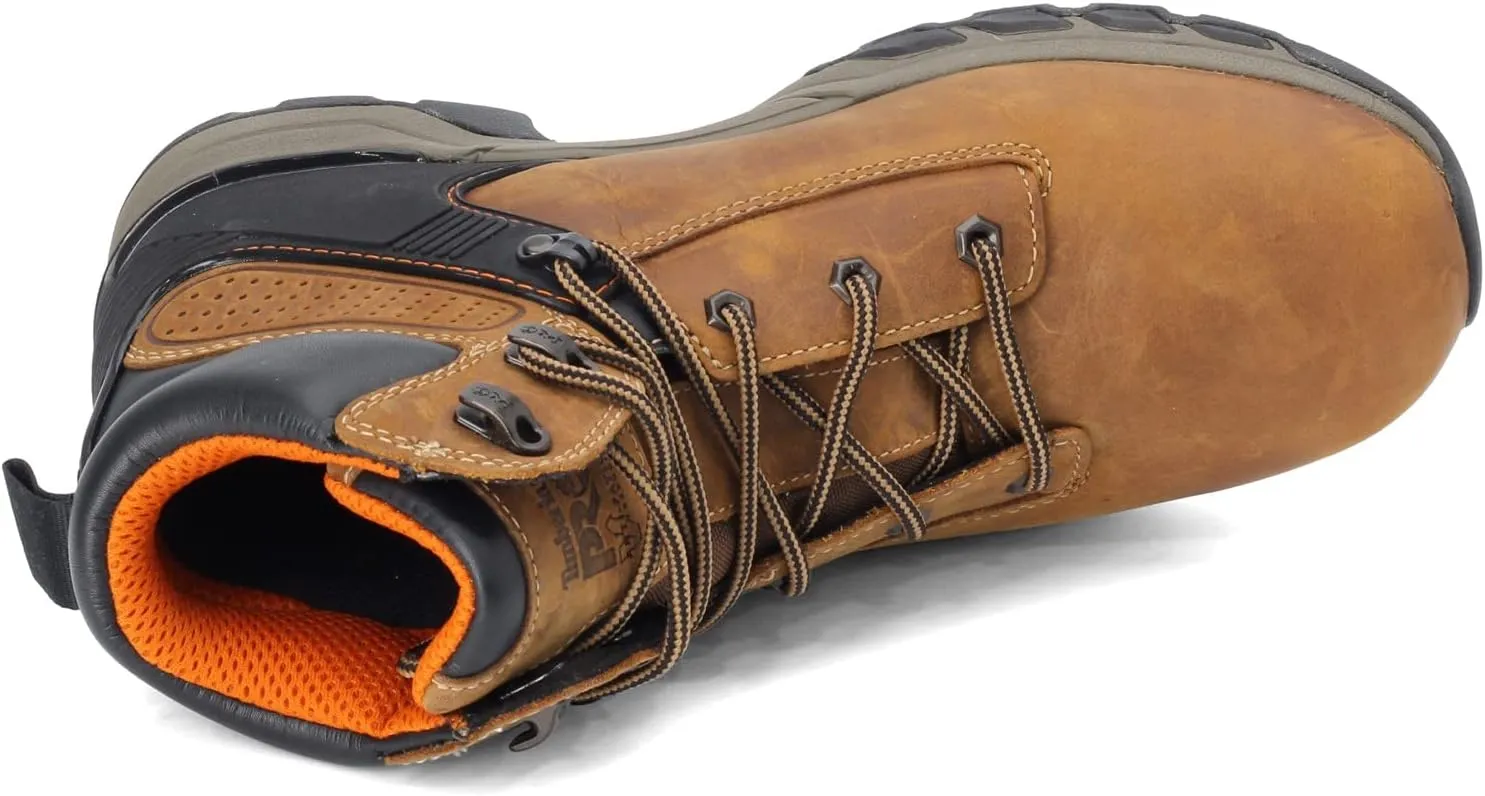 Timberland PRO Men's Hypercharge 6 Inch Soft Toe Waterproof Industrial Work Boot