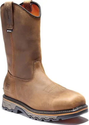 Timberland PRO Men's True Grit Pull On Composite Safety Toe Waterproof Industrial Western Work Boot, Earth Bandit, 9.5 W US