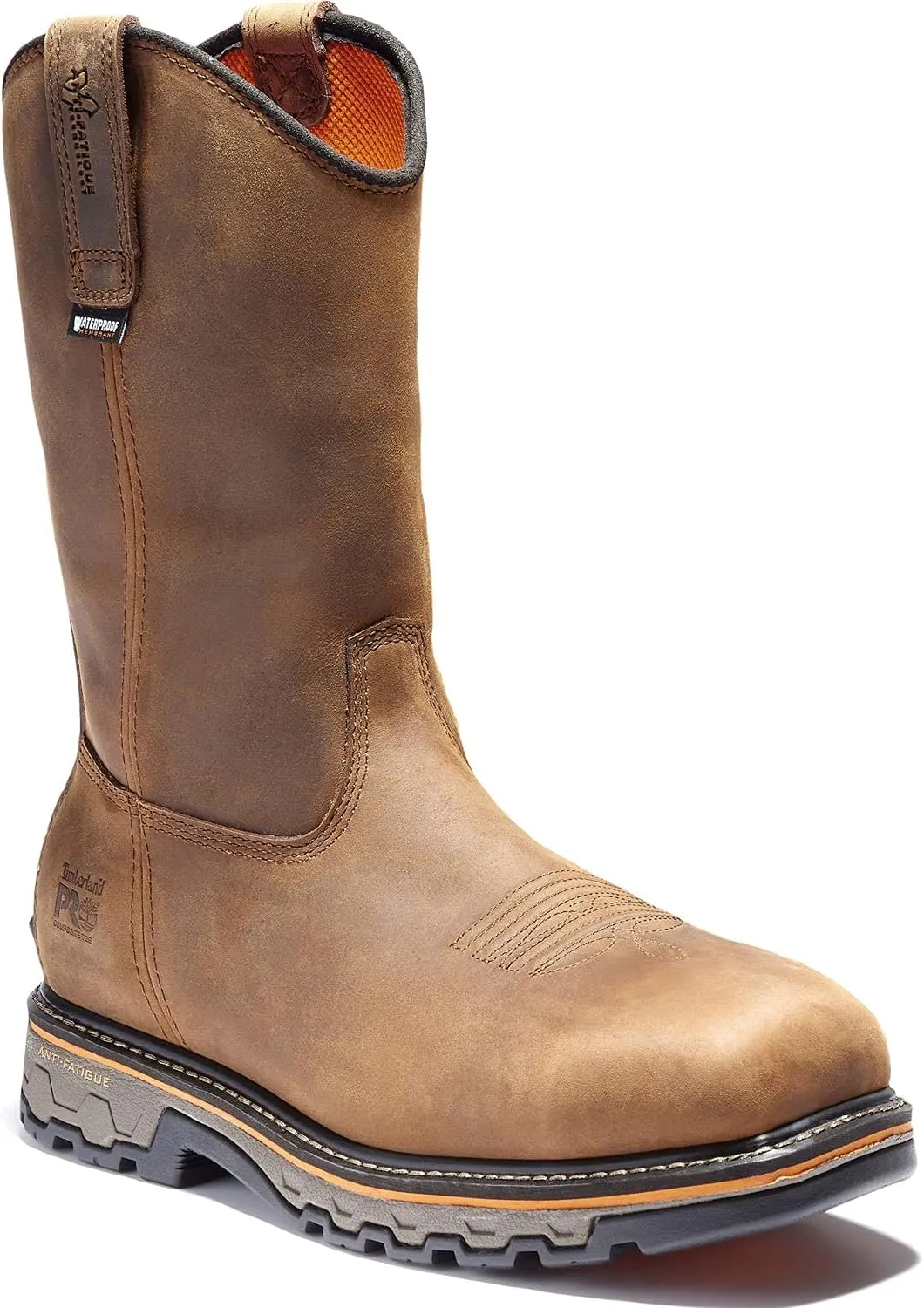 Timberland PRO Men's True Grit Pull On Composite Safety Toe Waterproof Industrial Western Work Boot, Earth Bandit, 9.5 W US