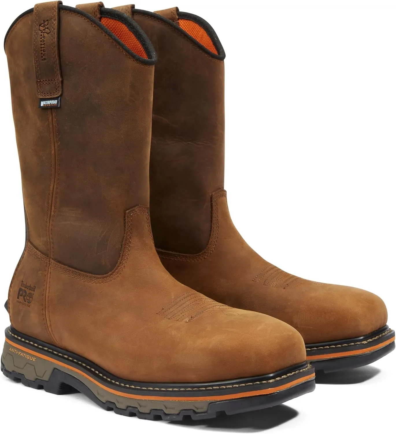 Timberland PRO Men's True Grit Pull on Composite Safety Toe Waterproof Industrial Western Work Boot
