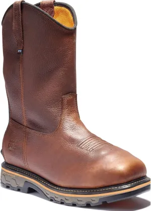 Timberland PRO mens True Grit Pull On Composite Safety Toe Waterproof Internal Met Guard Brown Autumn Backtrack 10.5 wide US