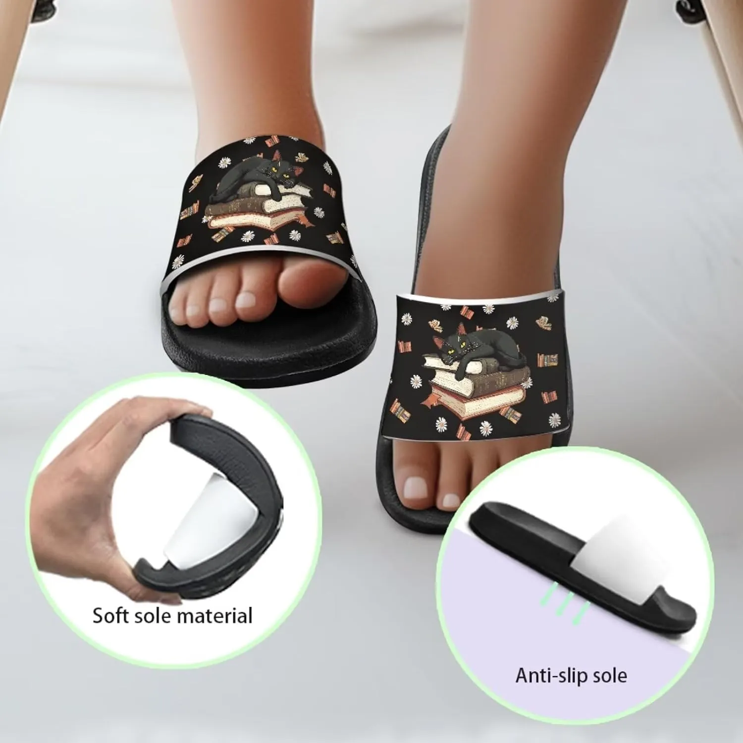 Toddler Little Kid Beach Pool Shower Slides Anti-Skid Home Bath Slippers Cute Summer Outdoor Shoes