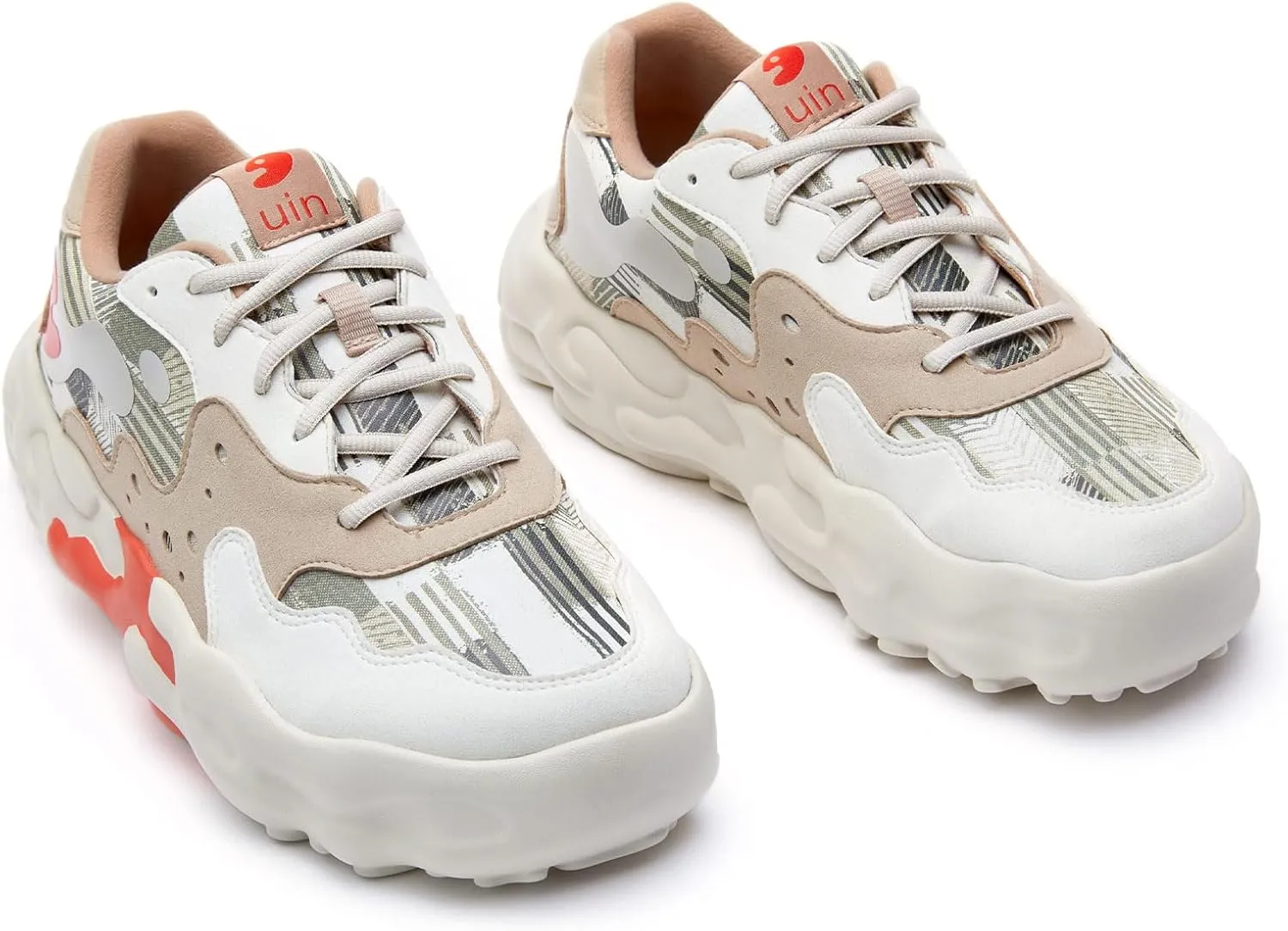 UIN Women's Chunky Platform Fashion Sneakers Walking Shoes Lanzarote