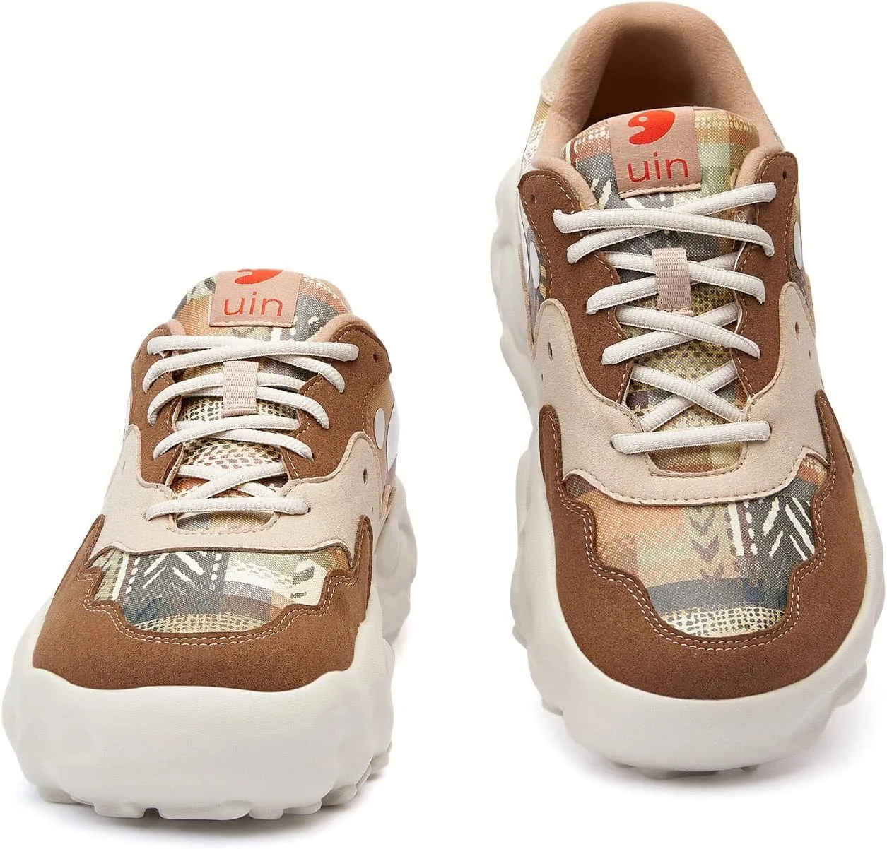 UIN Women's Chunky Platform Fashion Sneakers Walking Shoes Lanzarote