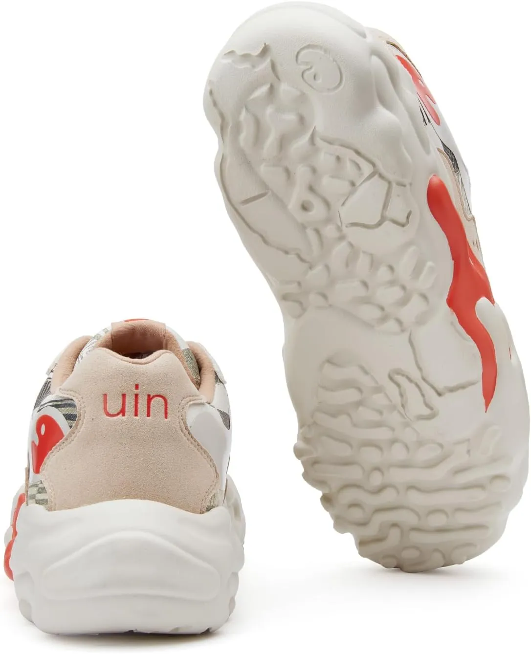 UIN Women's Chunky Platform Fashion Sneakers Walking Shoes Lanzarote