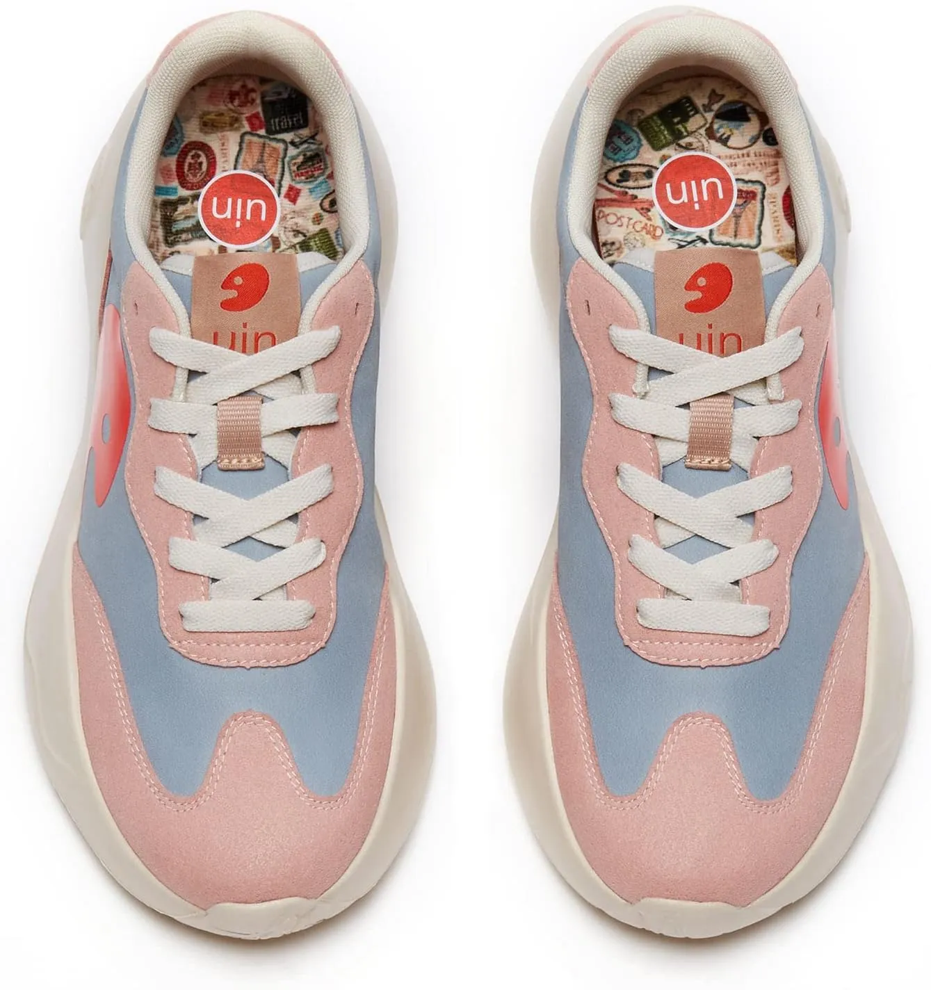 UIN Women's Retro Sneakers Lightweight Walking Casual Comfortable Art Painted Travel Shoes
