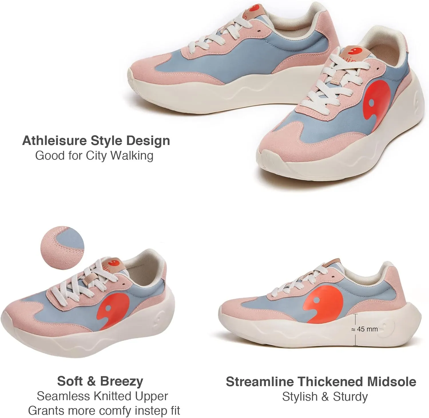 UIN Women's Retro Sneakers Lightweight Walking Casual Comfortable Art Painted Travel Shoes