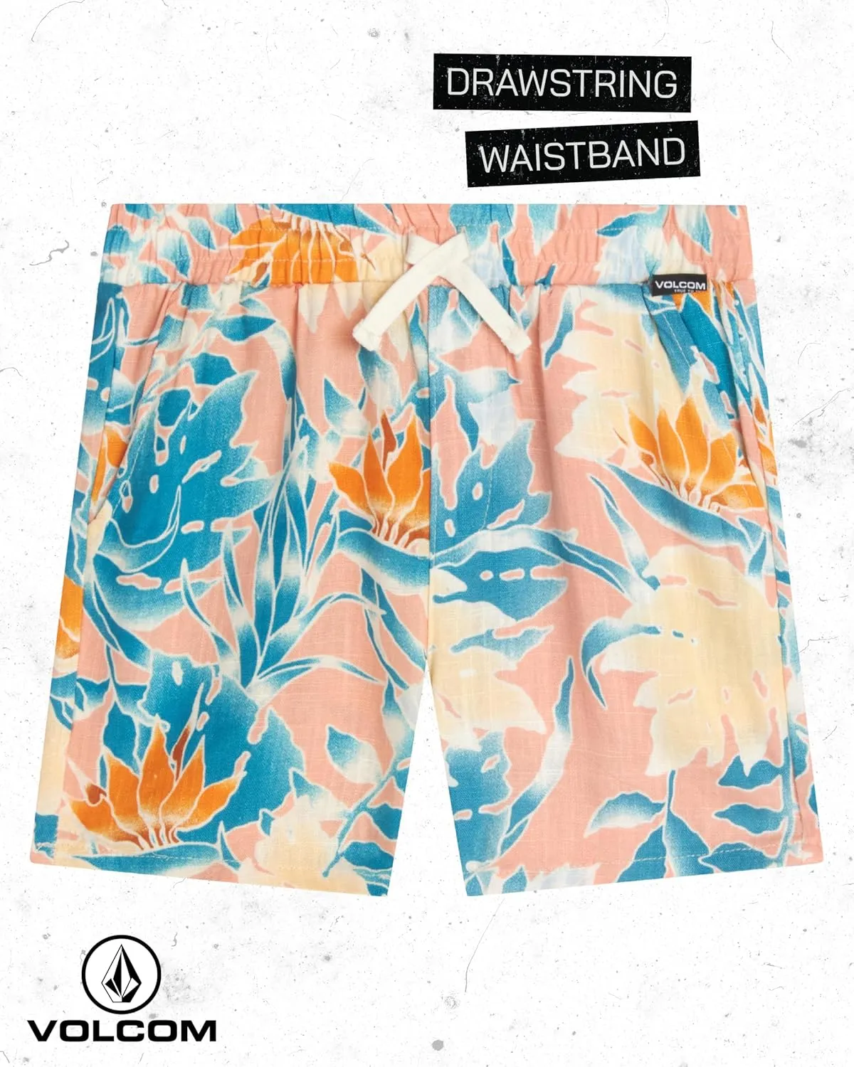 Volcom Toddler Boy Shorts Set - 2 Piece Short Sleeve Button Down Hawaiian Shirt & Matching Shorts, Little Boys Summer Outfits