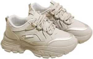 Womens Chunky Sneakers Walking Athletic Casual Shoes Lace-up Air Mesh Tennis Shoes Treny Dad Sneakers