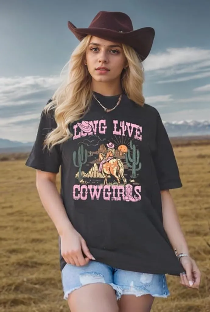 Womens Cow Skull Shirt Cowgirl Country Concert Tshirt Vintage Western Rodeo Graphic Tee Short Sleeve Casual Summer Top