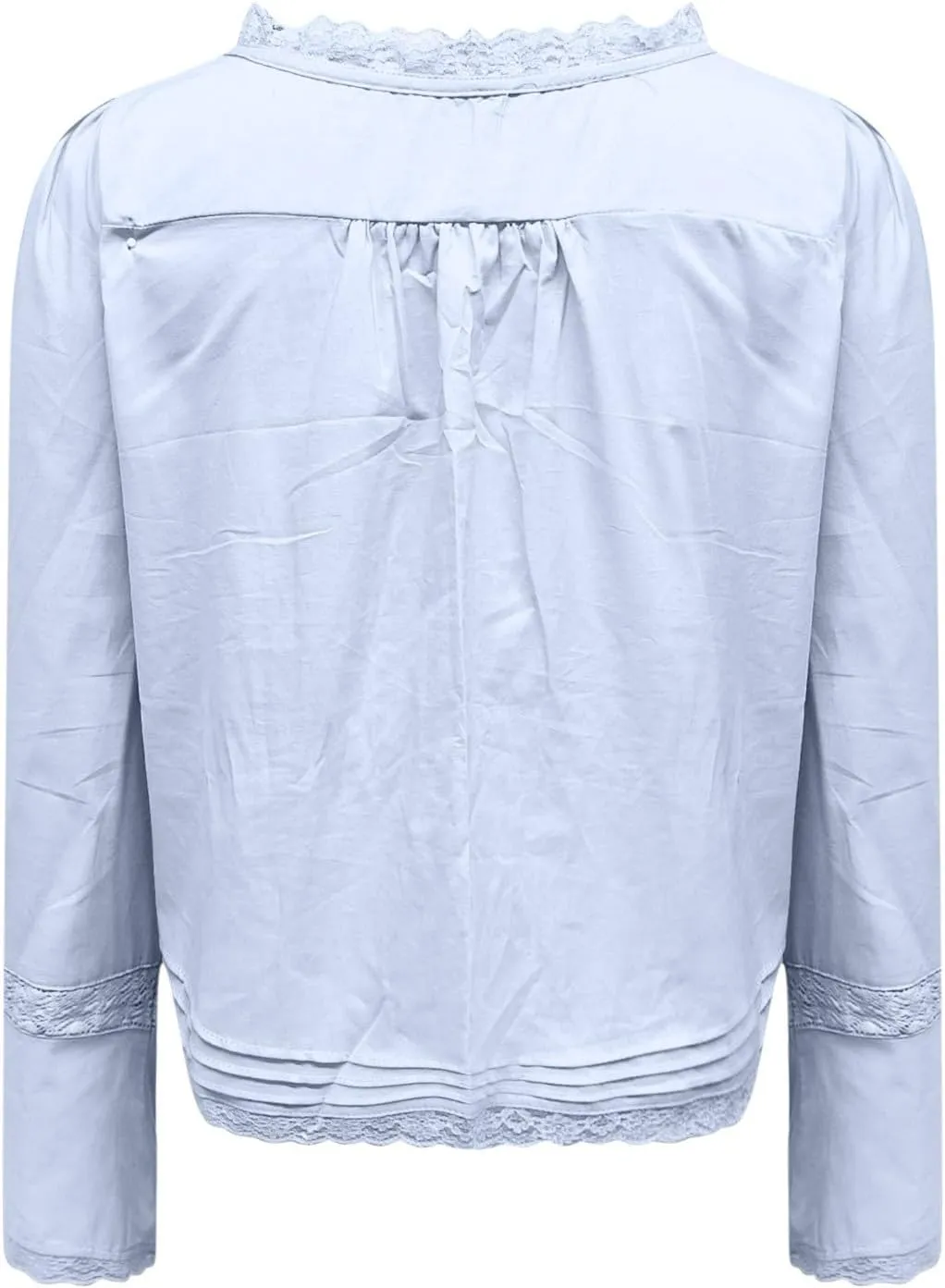 Women's Fashion Boho Chiffon Shirts Lace Hollow Out Button Down Long Sleeves Cardigan Y2k Crop Tops Vacation Tops